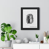 Lyrics -- Cuter and Susan 21-11-2010 -- Black framed 11x14 -- Printify