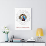 Vinyl -- Kyle & Angelique 04.06.2002 -- Canvas 18x24 -- Printify