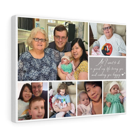 Photos Collages Prints -- Canvas 12"X16" -- All I want to do