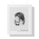 Lyrics -- Justin & Shaea 11.18.17 -- White framed 11"x14" -- Printify