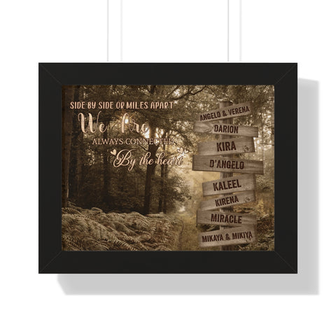 Framed 14x11 Printify - Angelo & Verena - Street Sign