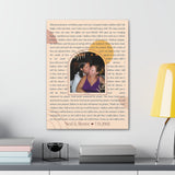 Lyrics Song -- Canvas 18"x24" -- Ned & Renee 7.13.2002