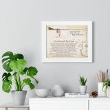 Lyrics -- Mom & Maureen -- White framed 11x14 -- Printify