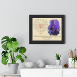 Lyrics Song -- Black framed poster/ 11"x14" -- Cassandra & Edward