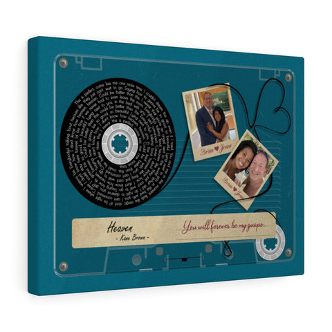 Cassette -- Brian & Joane -- Canvas 12x16 -- Printify