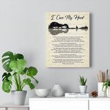 I Cross My Heart Lyrics Poster -- Canvas  11"X14" -- 7 -- printify