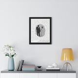 Lyrics -- Abel & McKenzie 25.10.2003 -- Black framed 16x20 -- Printify