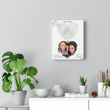 Love You By Heart -- Canvas 8''x10" -- Charles & Jacq