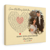 Lyrics -- Dave & Darlene  11/16/1996 -- Canvas 11x14 -- Printify