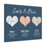 Love Anniversary Print -- Canvas 24"x30" -- Curtis & Olivia