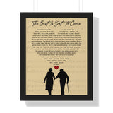 The best is yet to come -- Black framed 16x20 -- Printify