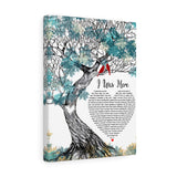 Song Lyrics -- I Was Here (Beyonce) --  Canvas 12"X16" -- Printify