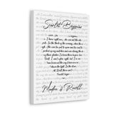 Lyrics Song -- Canvas 12"X16" --  Madhu & Russell