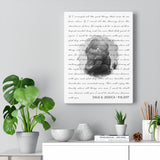 Music Lyrics Song -- Canvas 12"X16" -- Dale & Jessica