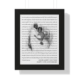 Lyrics Song -- Black framed poster/ 11"x14" -- Angie & Jeff 09.17.2021
