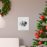 Lyrics Song -- poster/ 9''x11'' -- Jonathan & Michelle 03.08.1996