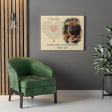 Lyrics Song -- Canvas 24"x30" -- Billy & Katie