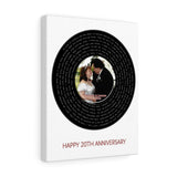 Vinyl -- GlenRay and Leanna 06/01/2002 -- Canvas 11x14 -- Printify