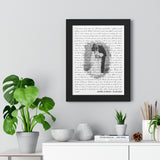 Lyrics -- Jaimin & Nidhi 10-25-2021 -- Black framed 12x16 -- Printify