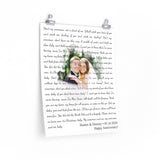 Lyrics -- Hunter & Destiny 05.16.2020 -- 16x20 -- Printify