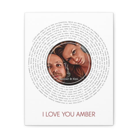 Canvas Printify - Amber & Ken - Miss A Thing