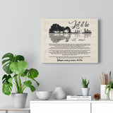 Let-It-Be Lyrics -- Canvas  11"X14" -- 2