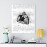 Music Lyrics Song -- Canvas 24"x30" -- May 7