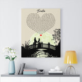 Lyrics -- Breathe -- New style 3 -- Canvas 24x30 -- Printify