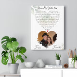 Lyrics Poster --  Justs & Jennifer 05.21.2010 -- Canvas 12x16 -- printify