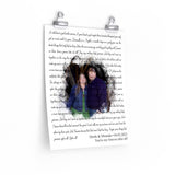 Lyrics -- Derek & Miranda 04.02.2022 -- 11x14 -- Printify