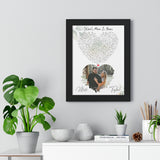 Lyrics -- Taylor & Matt 04.16.2022 -- Black Framed 12”x16” -- Printify