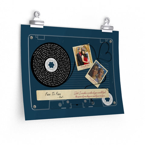 Cassette -- Tommy & Katy 09.04.2021 -- 11x14 -- Printify