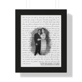 Lyrics -- Cuter and Susan 21-11-2010 -- Black framed 11x14 -- Printify