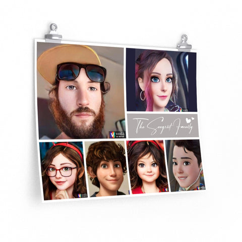 Print poster -- The Seegrist Family -- 16x20 -- Printify