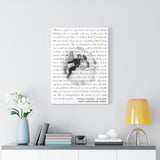 Lyrics -- Rasiq & Kalesha -- Canvas 18x24 -- Printify