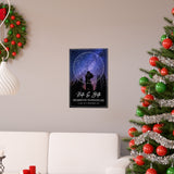 Stars Map -- Poster 12"x18" -- Nate & Beth