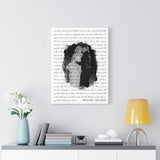 Lyrics -- Rae & Zac 10/24/2020 -- Canvas 18x24 -- Printify