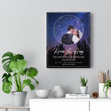 Love Anniversary Print -- Canvas 11"X14" -- Kevin & Amy