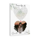 Lyrics Song -- Canvas 18"X24" -- Danielle & Zachary