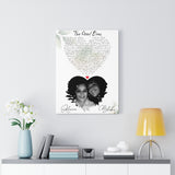 Lyrics -- Blake & Alaina 08.06.2021 -- Canvas 18x24 -- Printify
