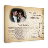 Daddy Family Prints -- Canvas 12"X16" -- Fred & Julie