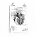 Lyrics Song -- poster/ 11''x14'' -- Steve & Jennifer