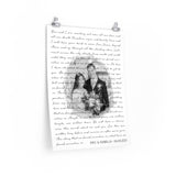 Lyrics Song -- Poster 18"x24" -- Eric & Isabella