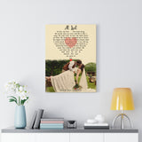 Lyrics -- Mac & Beau | 06.29.19 -- Canvas 18x24 -- Printify