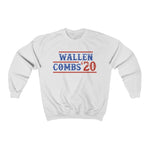 Wallen Combs 20 -- Unisex Crewneck Sweatshirt -- White -- 1.3 -- printify (monster)