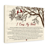 I Cross My Heart -- 25 -- Canvas 18x24 -- Printify