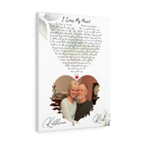 Lyrics -- Rick & Kathleen -- Canvas 18x24 -- Printify