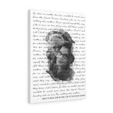 Lyrics -- Back to Back, Side by Side -- Canvas 18x24 -- printify