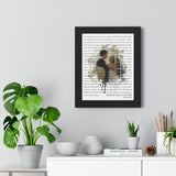 Printify Black Framed 11x14 Poster - Stolen Font 2 - Robert & Alicia - 11/03/2006