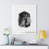 Lyrics -- Ian & Cristina 01.02.21 -- Canvas 24x30 -- Printify